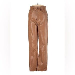 Abercrombie “camel” leather pants. Size 12. New with tags!